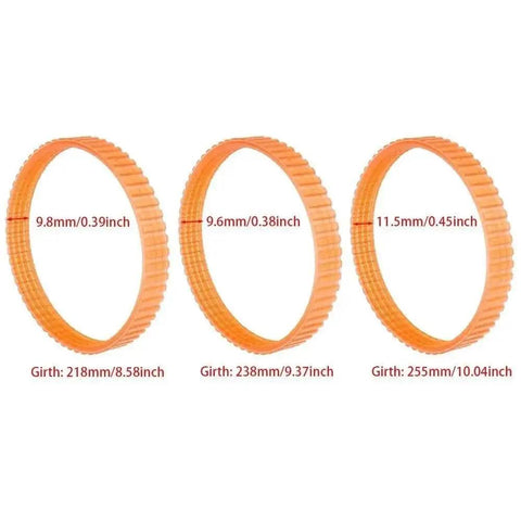 Heavy Duty Double V Drive Belt Replacement For 218mm 238mm And 255mm Girth Sizes With Amazing Tensile Strength And Cold Weather Resistance For Smooth Power Delivery Without Any Slip Issues. orange drive belts in 218mm, 238mm, and 255mm girth sizes