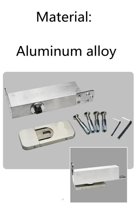 Heavy Duty 35 To 80 Kg Wood Door Floor Spring Hinge With No Digging Pivot Hydraulic Closer Hidden Swing Hinge Black Finish