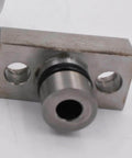 Indicator pin cap for waterjet spare parts, model 1-11519, mounted on a rectangular metal plate with two holes