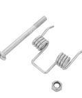 Fix Your Wobbly Folding Wagon Handle With This Super Quick Snap On Torsion Spring Metal Kit No Tools Needed Just Pop It In And Get Back To The Yard Or Beach Hassle Free For Real, silver metal spring kit with bolt and nut