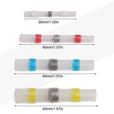 Get These 400 PCS Solder Seal Wire Connectors Heat Shrink Kit For Waterproof Electrical Work. Crank Up Your Connections With All In One Tool That Melts Low To Seal And Conduct Like A Boss No Extra Tools Needed Dual Layer Polyolefin Shell Keeps Stuff. 26mm and 40mm sizes