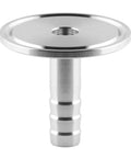 Stainless steel 1.5-inch tri-clamp to 3/8-inch barb sanitary homebrew adapter