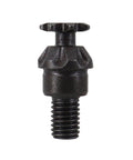 Close-up of 25H 7T Front Sprocket And 68T Rear Sprocket Chain Kit black metal component for 49cc mini pocket bike.