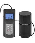 Black digital grain moisture meter with LCD for seed, rice, paddy, corn, maize, coffee, LED indicators green yellow red