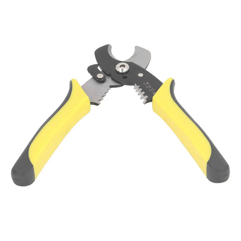 Heavy Duty Alloy Steel Wire Stripper With Slick Soft Grip Handles Precise CNC Ground Stripping Jaws for easy wire cutting