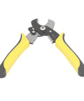 Professional Grade Heavy Duty Wire Stripper Pliers Built Tough From Premium Alloy Steel With Precision Ground Grooves, yellow handle.