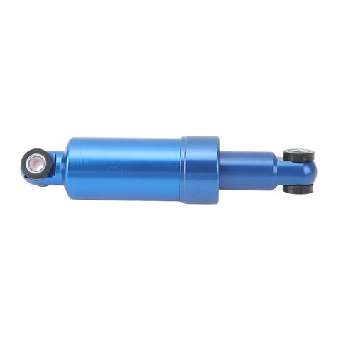 Blue 150mm aluminum suspension for electric foldable scooters pocket bikes and motorcycles boosts comfort and stability.