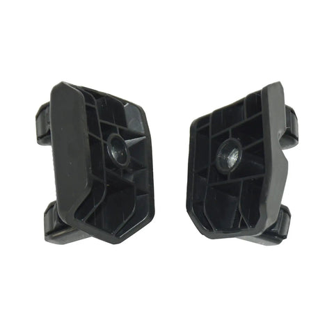 Shop Grade Pair Front Fender Brackets Support Holders No Hassle Fit Tesla Model Y 2020 To 2023 Swaps 1493772 1493773 Left Right Sides Built Tough Aftermarket Mount Assembly, black plastic fender bracket set.