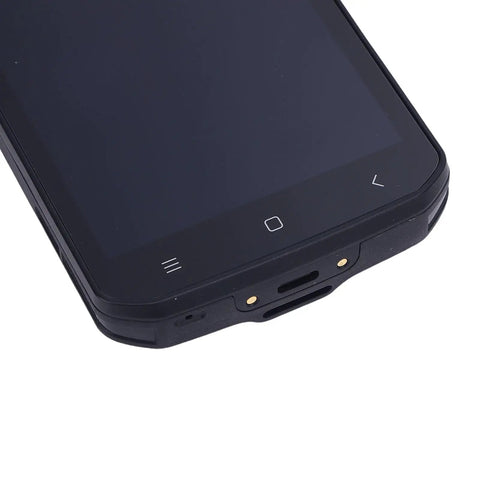 Rugged Handheld Barcode Scanner With 5.5 Inch Touch Screen For Logistics And Warehouse Use bottom view with buttons visible
