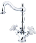 Heritage Two-Handle Bathroom Faucet With Brass Pop-Up Drain And Cover Plate, Polished Chrome Finish, Pro-Grade Drip-Free Ceramic Cartridge