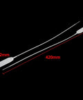 Real Deal White Cable Ties With Integrated Label Markers 2 Pack 420Mm Nylon Zip Straps showing 420mm length and 22mm label area.