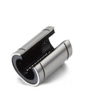 4-50UU Linear Bearing Kit For 3D Printer And CNC Router, High Precision Linear Guides For Smooth Motion And Low Friction, Easy Install, Durable Steel Rails With Long Lasting Performance For Accurate Prints. Silver linear bearing block with steel rails