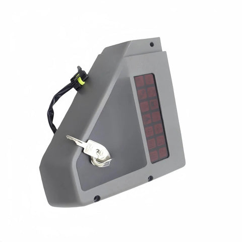 Right Control Panel For Skid Steer Loader 6688404 Replacement Fits A220 A300 with bolt-on key lock and wiring