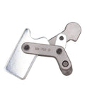 Beefy Heavy Duty Bench Clamp With Table Mount Locking System Delivers 1102Lb Clamping Force, high carbon steel mechanism close-up.