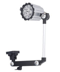 Sungooyue 24V Led Work Light, 12 Watt Machine Lamp With Foldable Telescopic Arm And Aluminum Shell, showing adjustable aluminum lamp with LED head.
