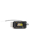Archer Plus 6 SR6 Lite 2.4GHz Receiver for RC Airplanes and Drones with Anti RF Interference, side view, compact design