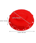 Fresh Durable Red Ibc Tank Lids For Tanks, heavy duty ABS plastic lid with breathable vent design, dimensions 7.35 in.