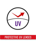 Rechargeable Lighted Safety Glasses With UV Protective Lenses Illustration