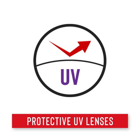 Rechargeable Lighted Safety Glasses With UV Protective Lenses Illustration