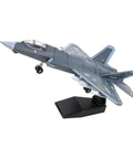 J35 Fighter Aircraft Buildable Model Kit With Durable Blocks For Collectors And Display Precise Assembly Plane Science Toy shown on stand