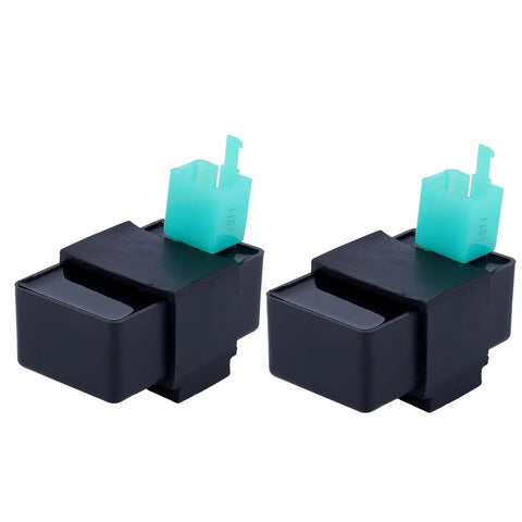 Front view of 5 Pin AC CDI Box for GY6 Engines 50cc 70cc 90cc 110cc 125cc 150cc 160cc No Rev Limiter Easy Install, 2-pack
