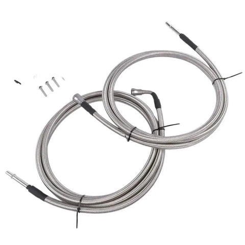 Premium Fuel Line Quick Fix Kit For Chevy Silverado Sierra 1500 Crew Cab 4.8L 5.3L Vortec Engines Year 2004 Through 2006 Perfect Fit Replacement Hose Assembly 15946187 braided fuel line kit with fittings