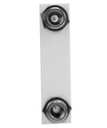 Back view of Go-To Adjustable Panel Mount Gas Flow Meter For Welding And Air Systems with brass BSP quarter inch fittings.