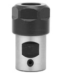 Collet Chuck Holder Kit For CNC Milling Lathe Set with ER16A Straight Shank Adapter, hardened steel construction, close-up view