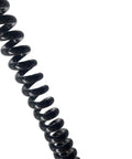 Heavy-Duty Coiled Power Cord 2 Core Spiral Extension Cable 1.5Mm Square Conductors close-up of black spiral design