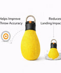 Heavy Duty Outdoor Throw Bag 280g For Arborists And Climbers Multi Purpose Rope Bag in yellow with seamless woven construction