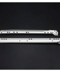 Full Extension Side Mount Drawer Slides 16 Inch Pair For Furniture Cabinets And Keyboard Trays, Smooth Quiet Glide on black background