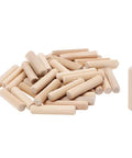100 Pack Three Eighths Inch Wood Dowel Pins With Straight Grooves For Rock Solid Furniture Joints Doors And Cabinets Beveled Ends
