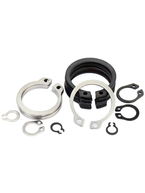 All In One External Circlip Snap Ring Assortment Kit M5 To M20, 500Pcs Stainless Steel And Carbon Steel C Clip Retaining Rings