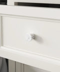 Hella Stylish White Marble Cabinet Knobs 10 Pack Dresser Hardware Modern Drawer Pulls sleek white marble knob on drawer.