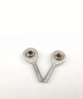 Kickass 2Pcs Rod End Bearings With Male Female M5X0.8 Threads, steel design, durable for suspension linkage movement.