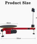 Hardcore Heavy Duty Electric Stretch Wrapping Table With Automatic Film Dispenser And Smooth 40 Cm Turntable dimensions 40cm turntable, 83cm length, 45cm height.