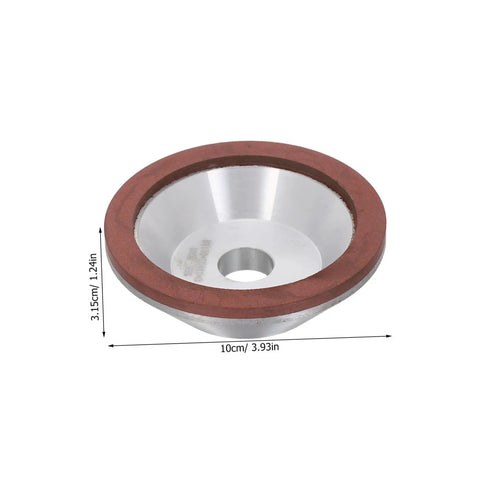 Heavy Duty Diamond Concave Cup Grinding Wheel Perfect For Precision Metal Carbide Cutting And Sharpening Angle Grinders, 10cm size.