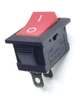 2 Pin 2 Position ON/OFF Switch For Marine Auto Panels, 10A At 125V And 6A At 250V, Great For Boats Cars Trucks And DIY Power Control; Perfect For Lights, Appliances, Generator, Coffee Pot, Vacuum, TV, Speaker, Water Dispenser With Durable Terminals And. red rocker switch with 2 terminals and black housing