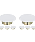 Premium White Ceiling Fire Sprinkler Cover Plates Decorative Sprinkler Head Protectors Concealed Escutcheon Caps with screw mount design.