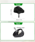 Replacement Front Caster Wheel And Tire Kit For Roomba 500 600 700 800 900 E And I Series Vacuum Robots Includes Two Tires And One Front Caster Wheel For Easy Replacements And Smooth Roomba Navigation, showing front and back view dimensions.