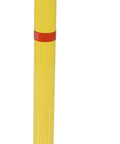 Straight Up Heavy Duty Steel Bollard To Secure Any Parking Spot Or Job Site Features Bright Yellow Wrap Around Reflectors with eyelet