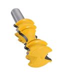 Top Shelf 8Mm Shank Carbide Molding Router Bit Crown Flower Tenon Cutter built tough for woodworking with yellow alloy blades