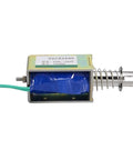12V DC Push Pull Solenoid Electromagnet, 60N Force, 10mm Stroke, Open Frame, Spring Return Plunger, Compact Workhorse