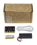 Micro:Bit Compatible Go Kit For Fun STEM Projects, Easy Starter Pack With Sensors, LEDs, Buttons, Cables, And Beginner Tutorials For Kids, Teens, And Makers, box and parts