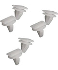 Ultimate 40Pcs Heavy Duty Door Trim Panel Retainer Clips Plus Plastic Car Rivets And Auto Fasteners Kit To Keep All Interior Panels Firmly Locked In Place Without Any Annoying Squeaks Or Loosening Over Time For Quick DIY Repairs, white plastic rivets