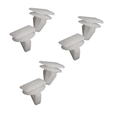 Ultimate 40Pcs Heavy Duty Door Trim Panel Retainer Clips Plus Plastic Car Rivets And Auto Fasteners Kit To Keep All Interior Panels Firmly Locked In Place Without Any Annoying Squeaks Or Loosening Over Time For Quick DIY Repairs, white plastic rivets