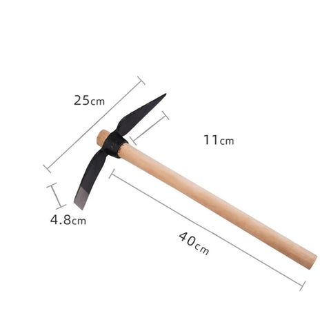 All In One Workhorse Multipurpose Garden Hoe Pick Mattock With Double Sided Forged High Carbon Steel Head And Solid Wood Handle