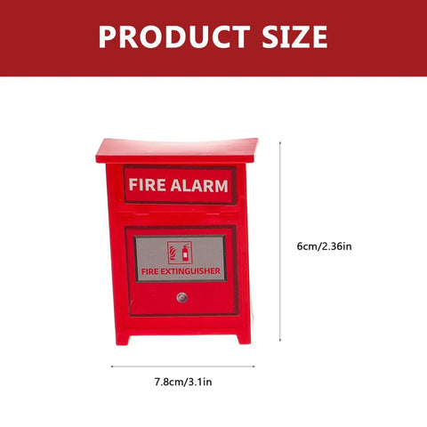 Mini Firefighter Pretend Play Kit With Four Toy Fire Extinguishers And A Ladder For Kids Imaginative Fire Rescue Role Play Durable And Fun Fire Safety Props For Little Heroes red fire alarm box with size dimensions