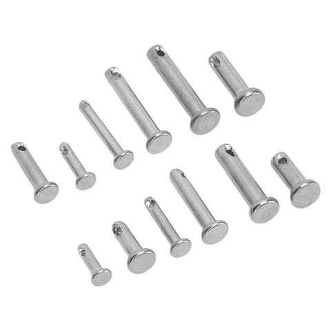 T Shape Stainless Steel Clevis Pins Set In 12 Sizes With Single Hole Flat Head M3 M4 M5 Assortment Kit For Cars And Workshops