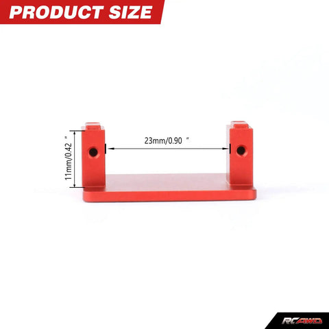 Motor mount for Beefed-Up 4 Channel RC Transmitter Receiver Kit With 2840 Brushless Motor 5000KV, shown with dimensions.